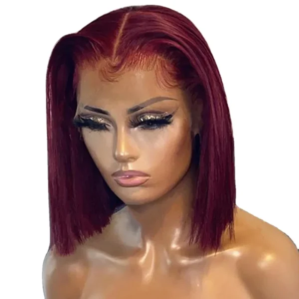 100% virgin human Hair hd transparent Lace Frontal Wave Ginger deep Curly Lace Front Wig - Image 3